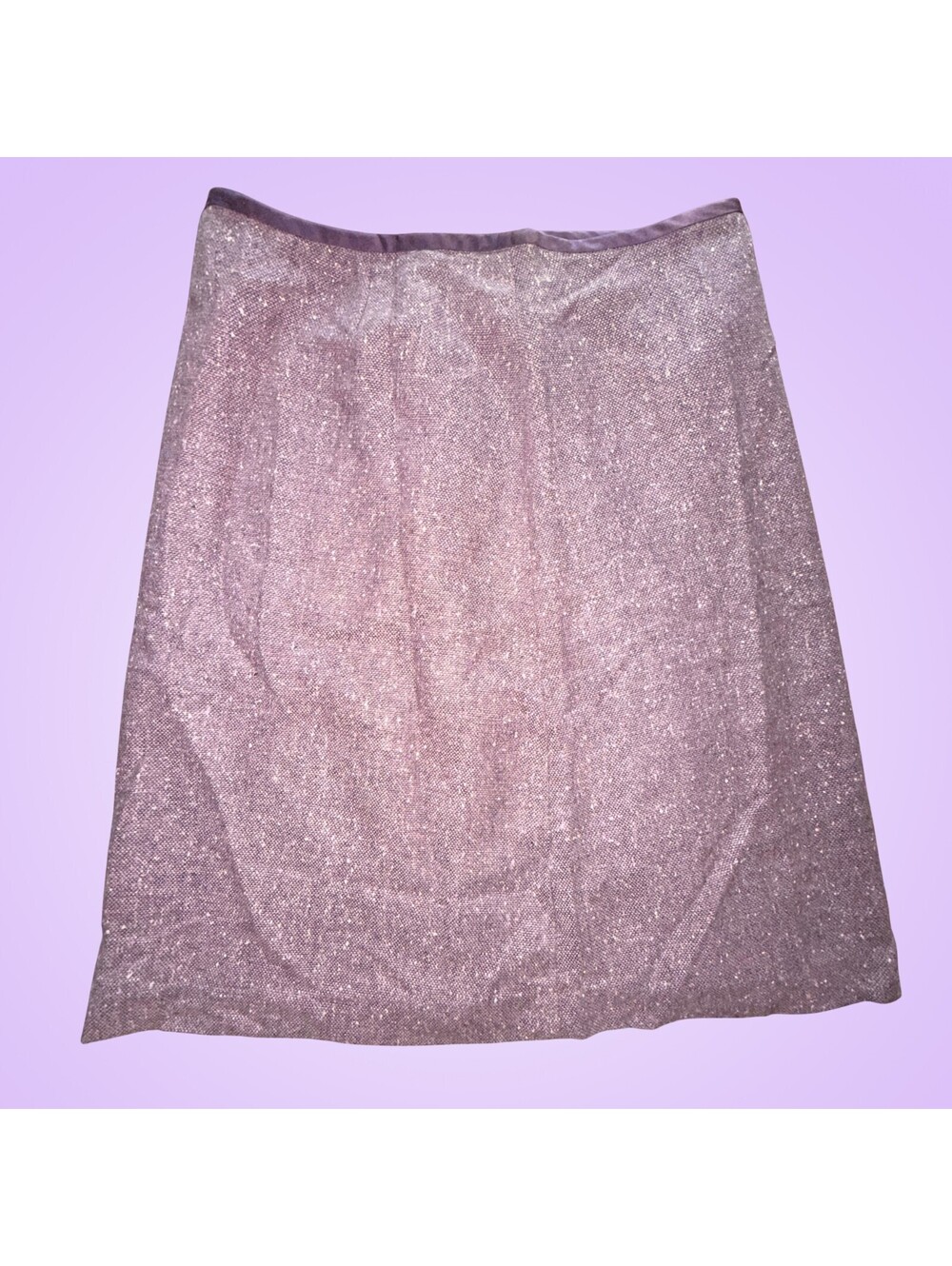 George Designs by Mark Eisen Purple Tweed A-Line Skirt Womens Size 8 Lined